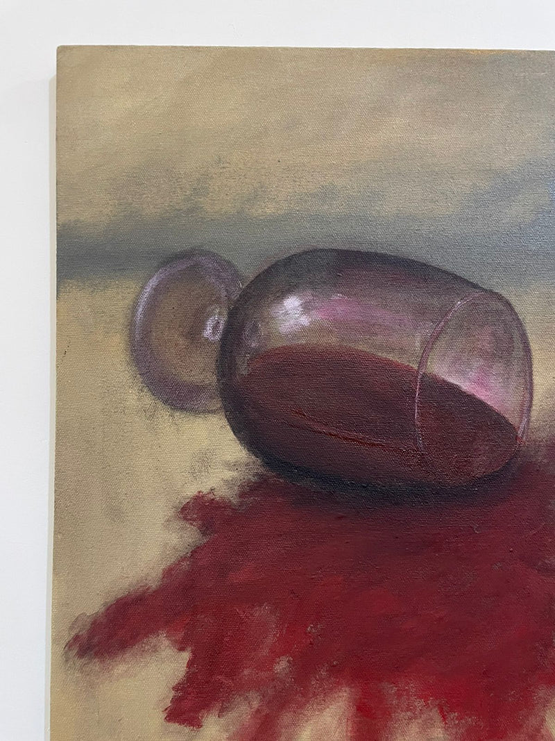 DROPPED WINE BY ART BHEIND CURTAINS